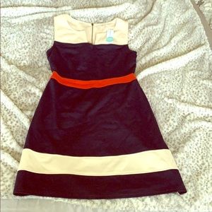 Mod color block sheath dress, Size S NWT